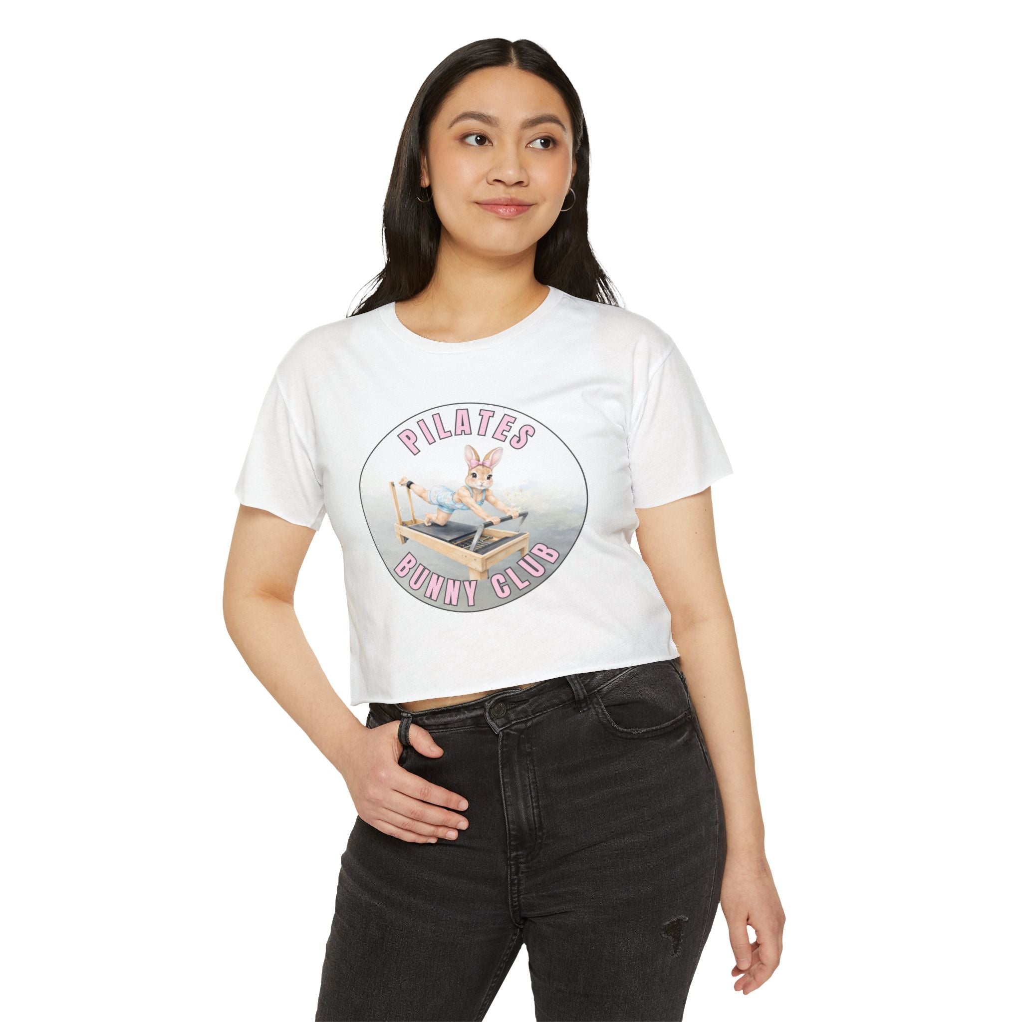 Pilates Bunny Club Crop Top