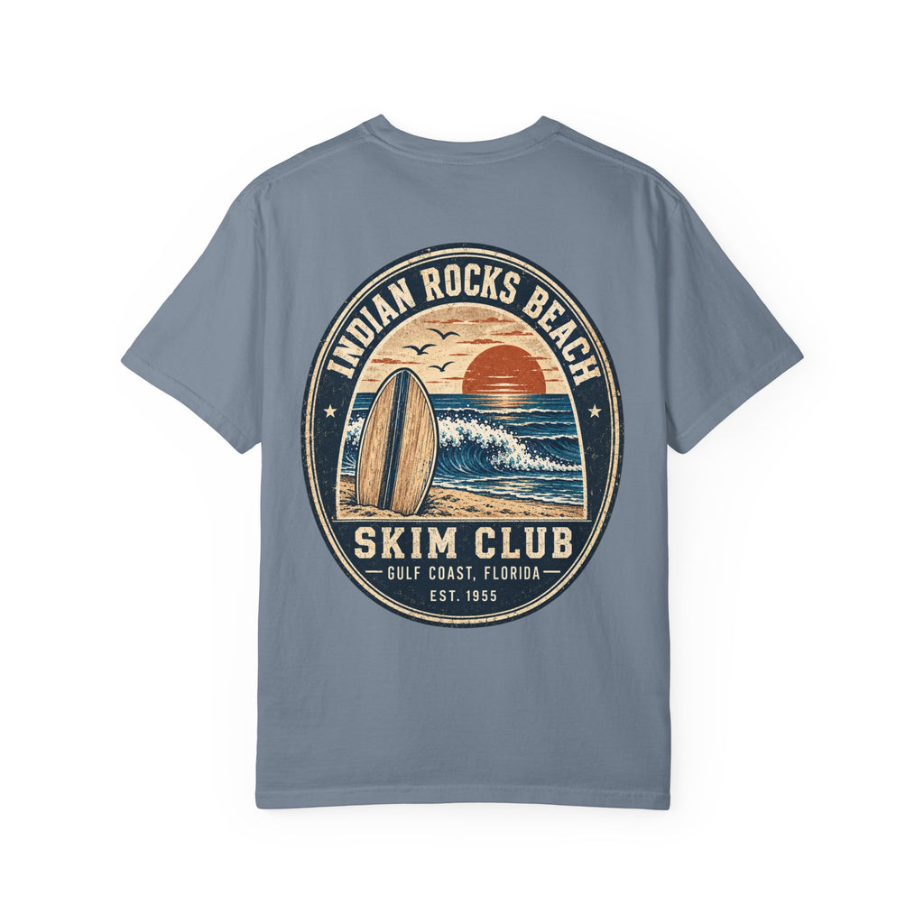 Indian Rocks Beach Skim Club T-Shirt — Retro Surf Sunset Tee