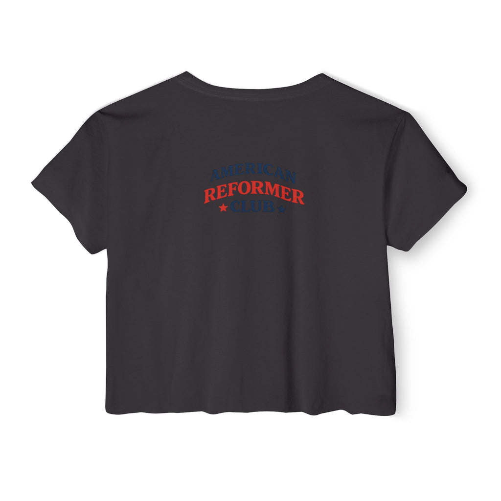 Red White & Reformer Crop Top | 4th of July Pilates Shirt | Patriotic Pilates Tee | Women’s Cropped Workout Shirt