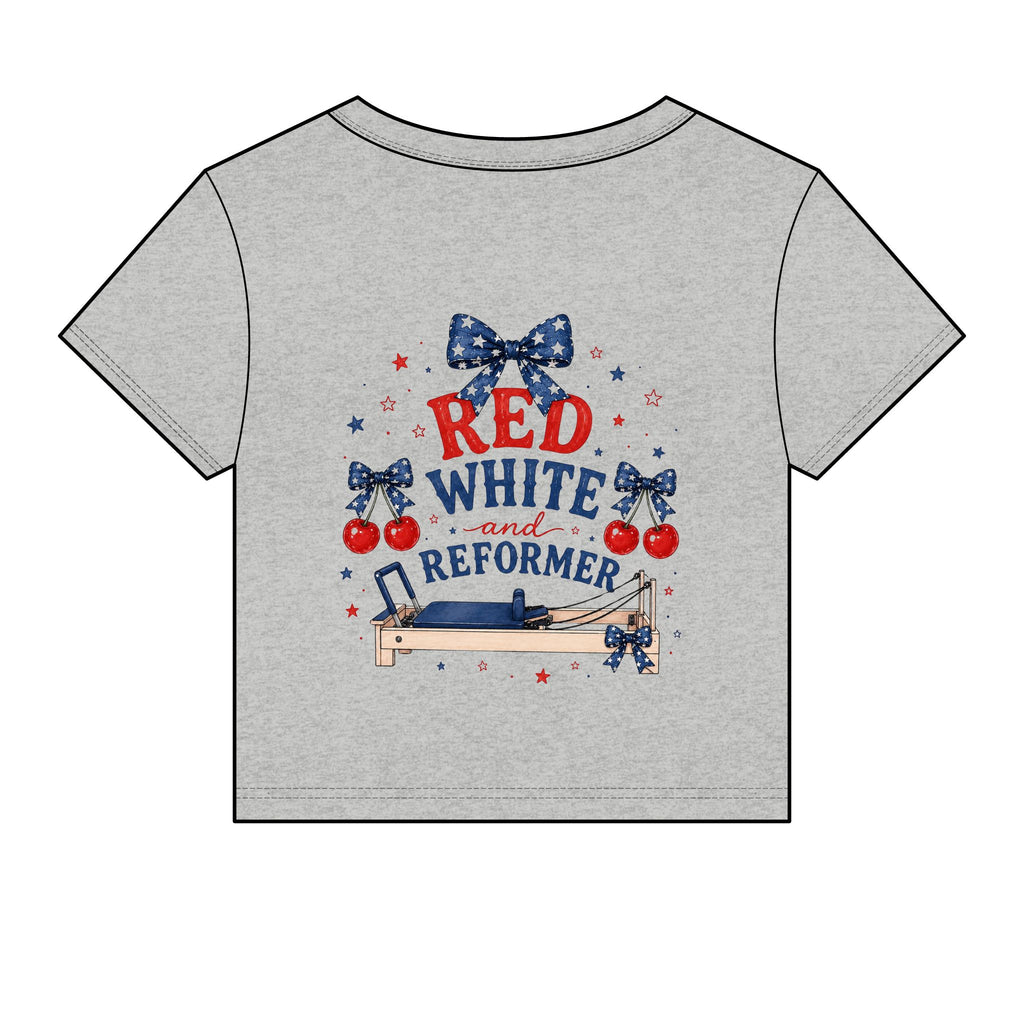 Red White and Reformer Patriotic Pilates Shirt | 4th of July Pilates Tee | American Workout Shirt | Pilates Instructor Gift