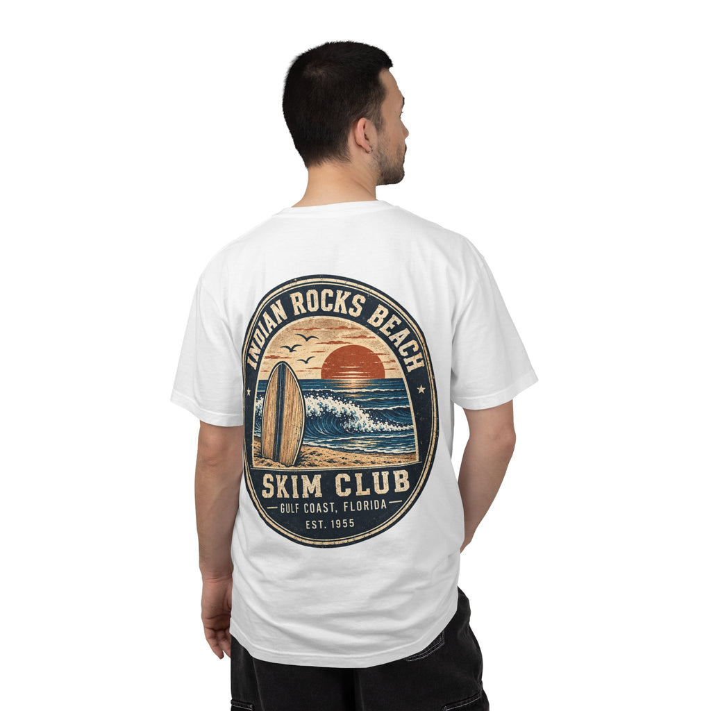 Indian Rocks Beach Skim Club T-Shirt — Retro Surf Sunset Tee