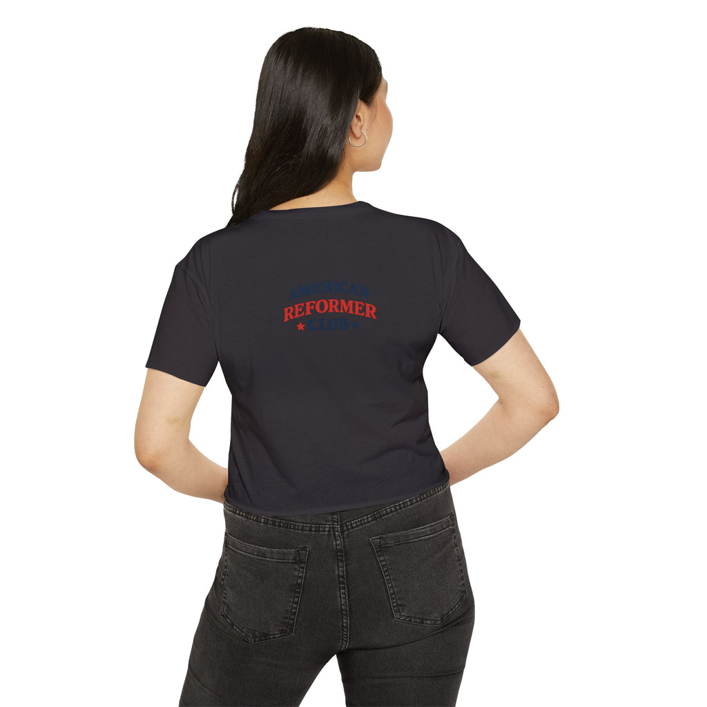 Red White & Reformer Crop Top | 4th of July Pilates Shirt | Patriotic Pilates Tee | Women’s Cropped Workout Shirt