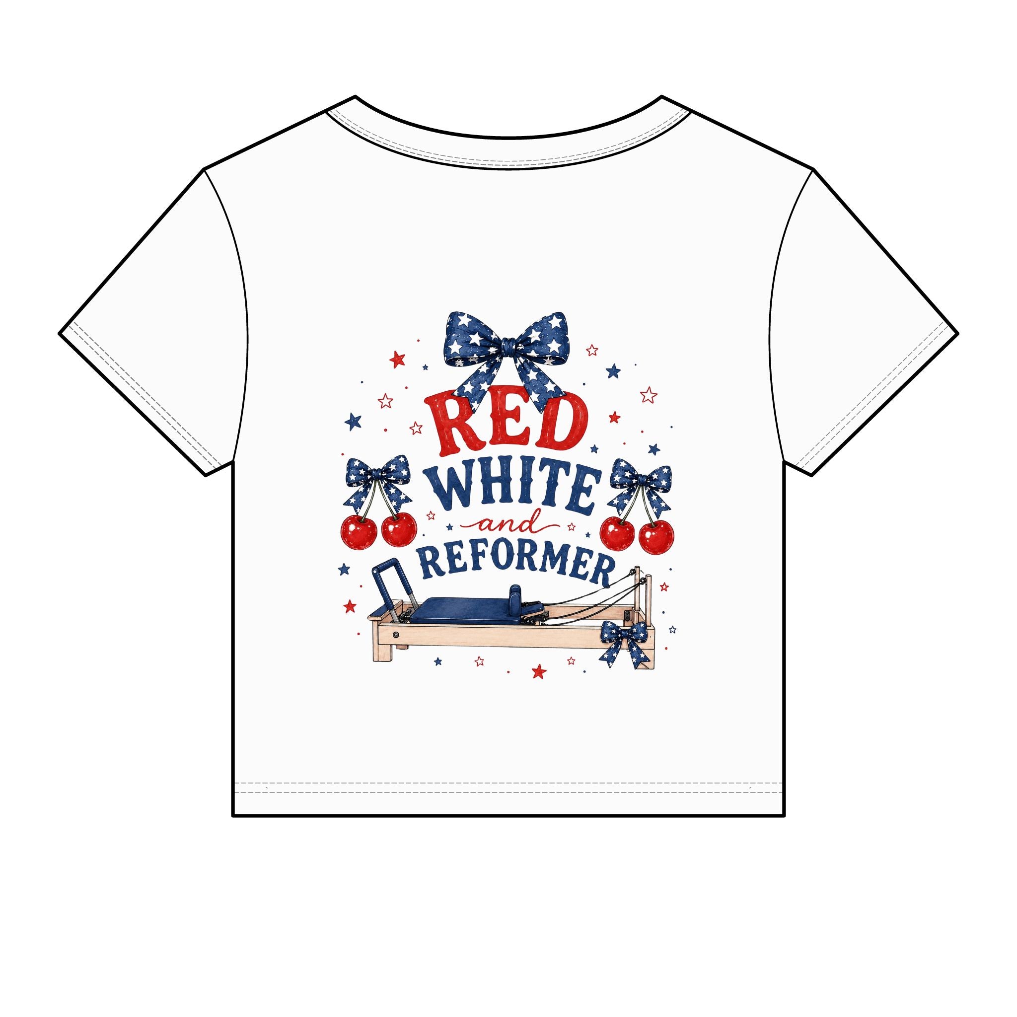 Red White and Reformer Patriotic Pilates Shirt | 4th of July Pilates Tee | American Workout Shirt | Pilates Instructor Gift