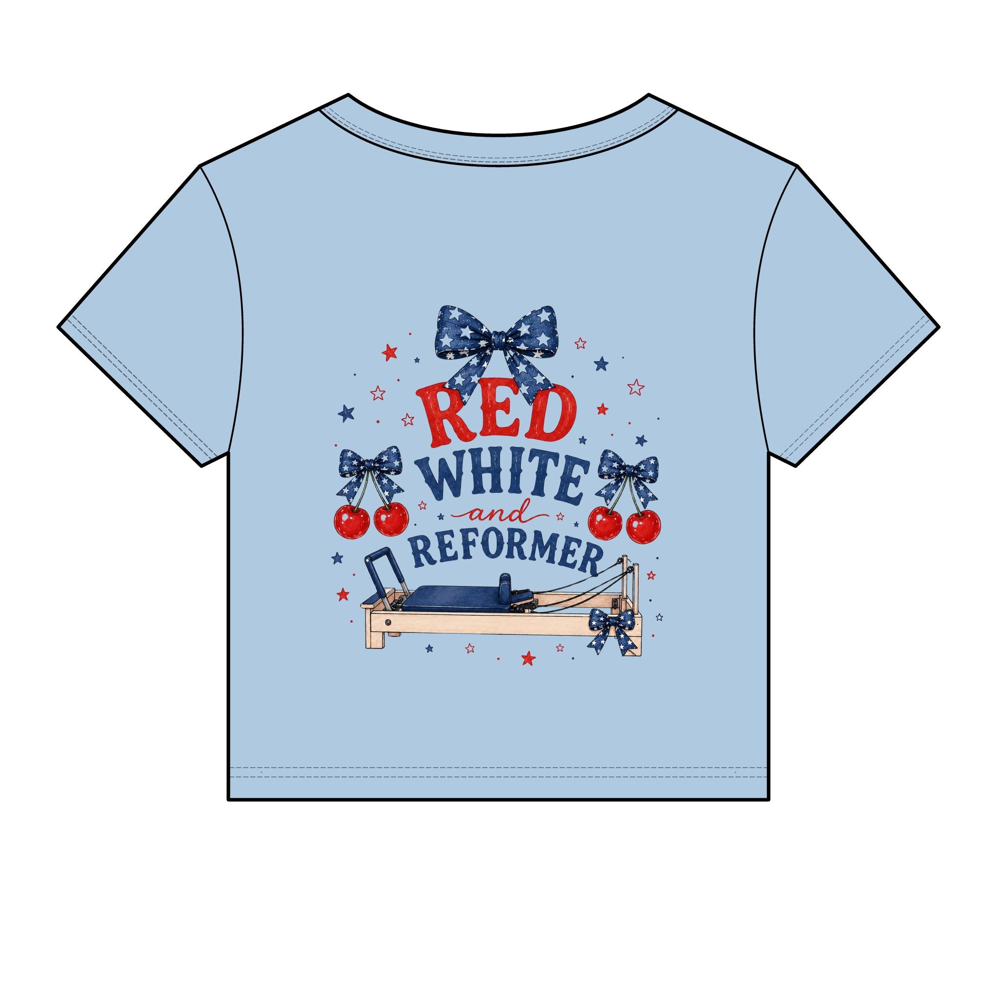 Red White and Reformer Patriotic Pilates Shirt | 4th of July Pilates Tee | American Workout Shirt | Pilates Instructor Gift