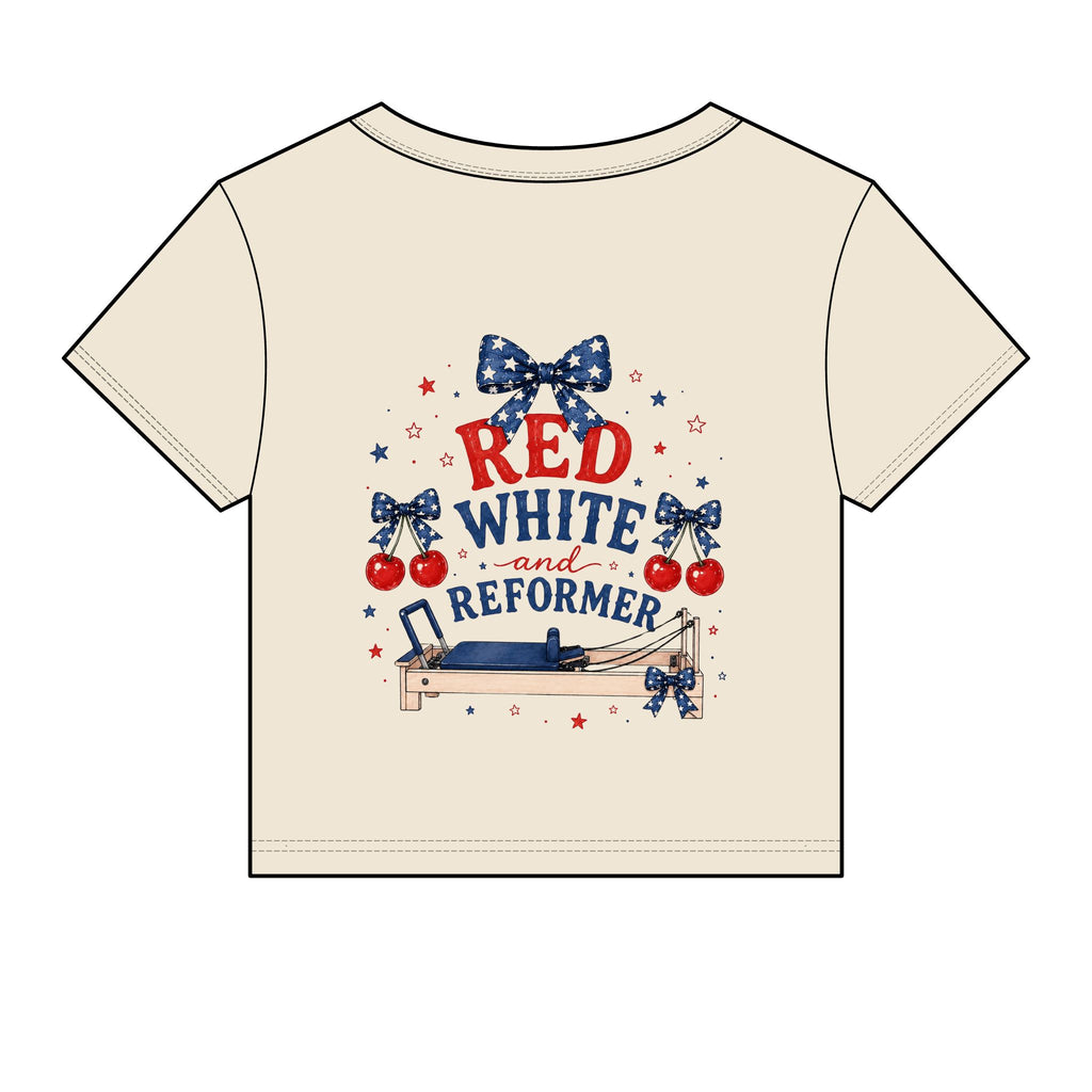 Red White and Reformer Patriotic Pilates Shirt | 4th of July Pilates Tee | American Workout Shirt | Pilates Instructor Gift