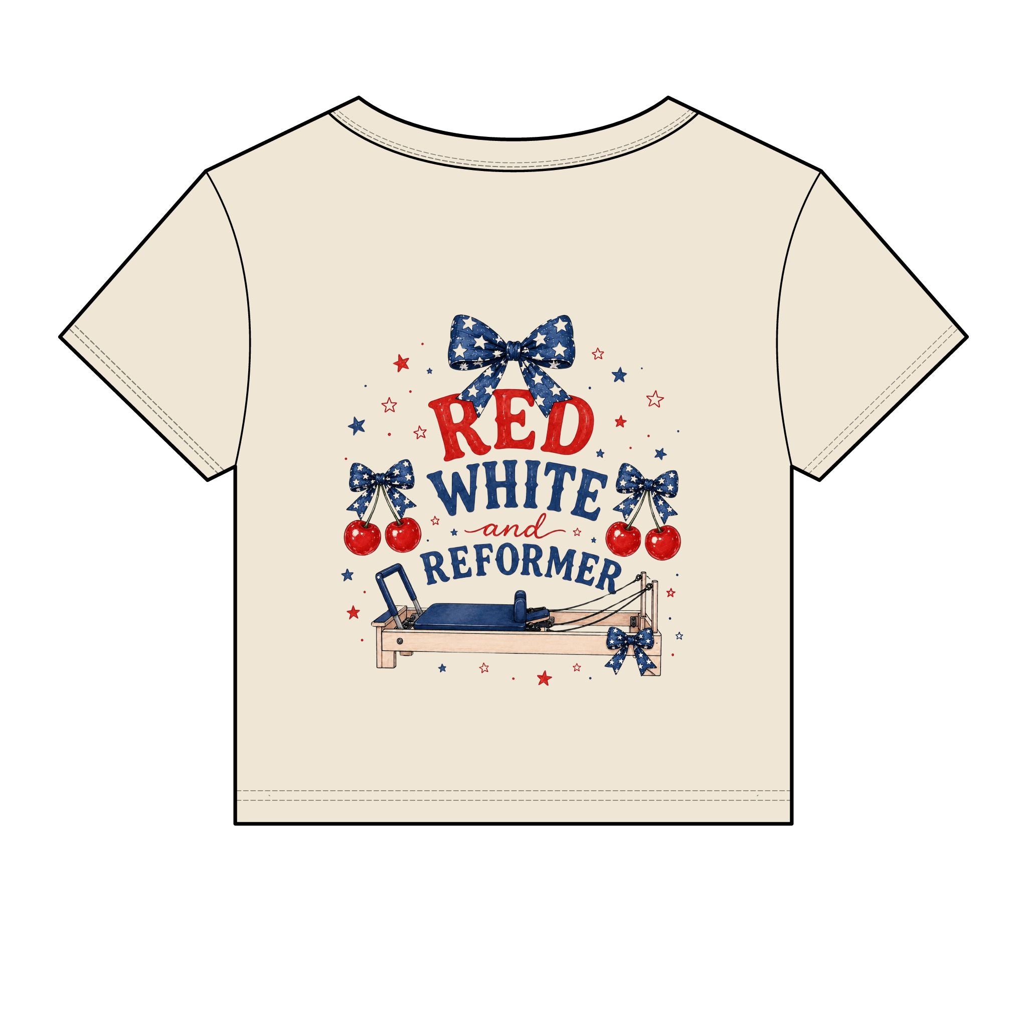 Red White and Reformer Patriotic Pilates Shirt | 4th of July Pilates Tee | American Workout Shirt | Pilates Instructor Gift