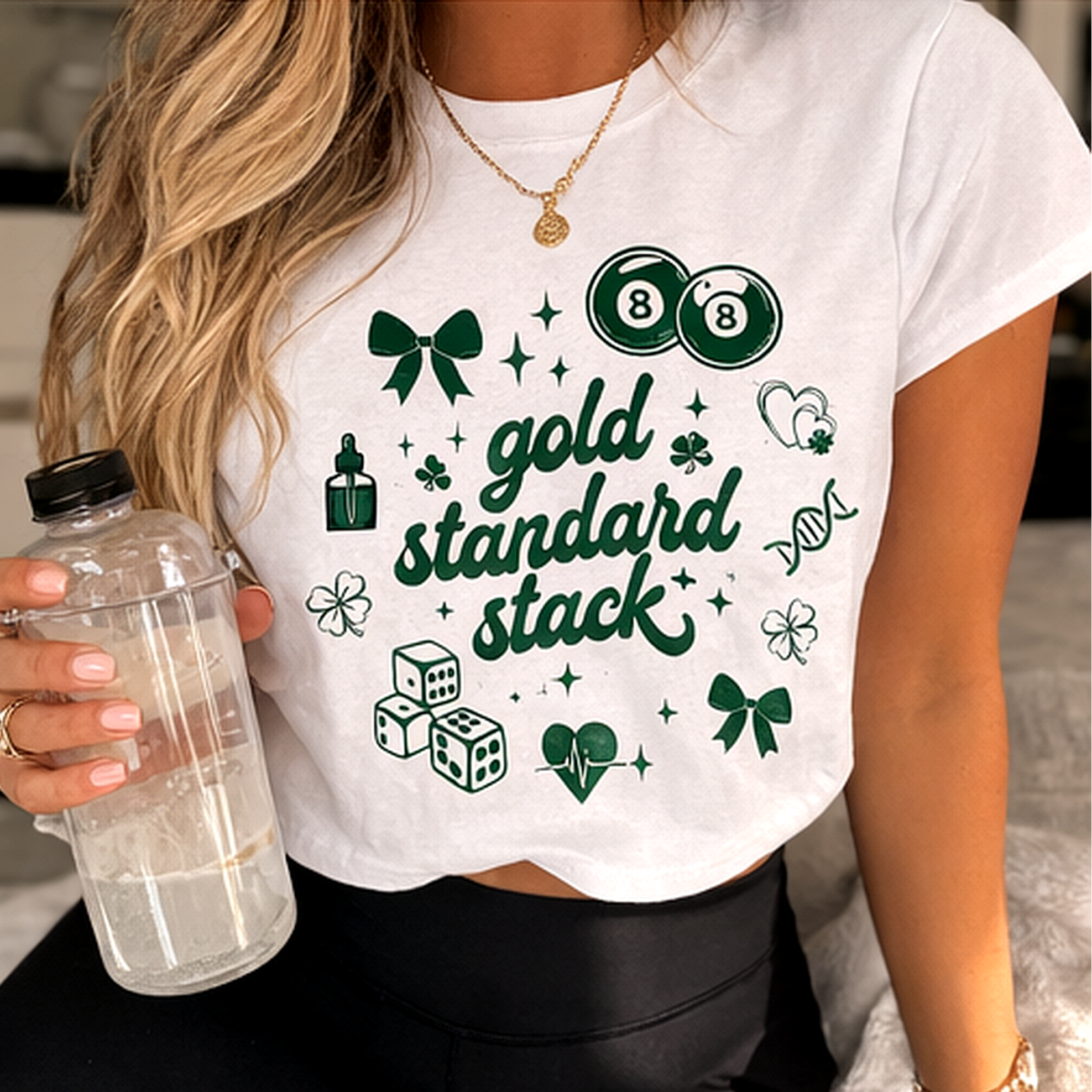 Peptide Gold Standard Crop Top