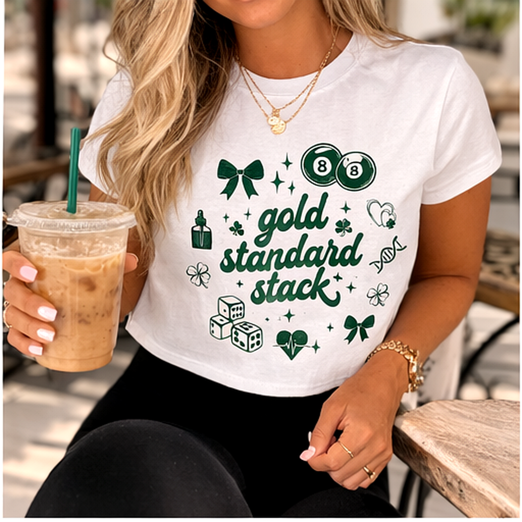 Peptide Gold Standard Crop Top