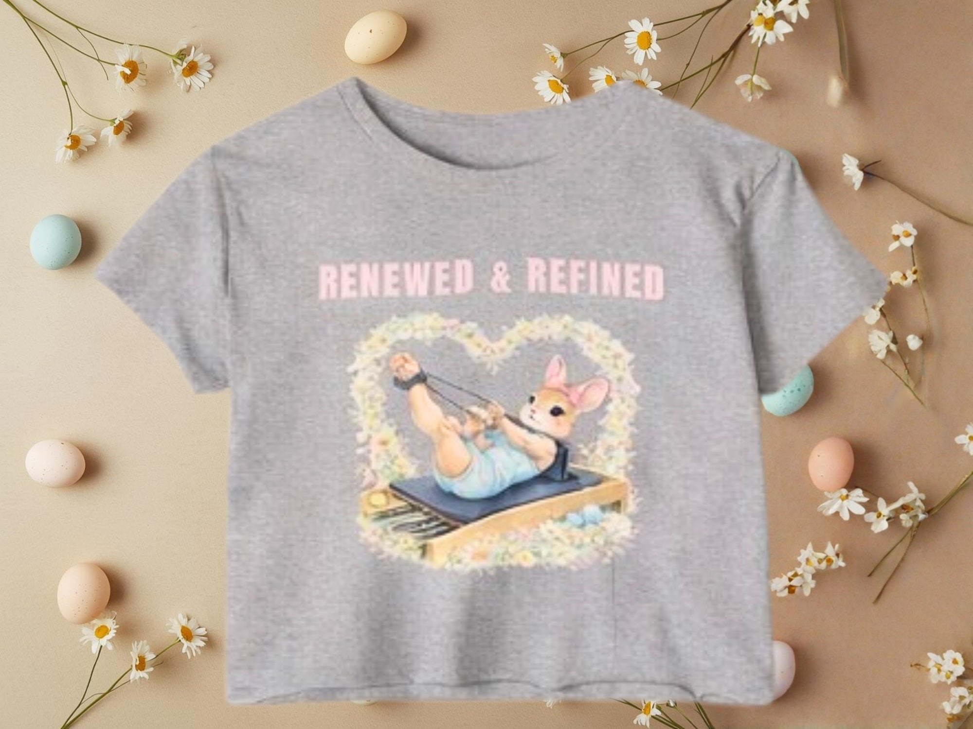 Pilates Easter Bunny Crop Top