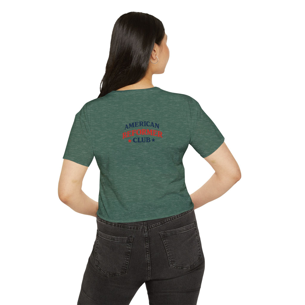 Red White & Reformer Crop Top | 4th of July Pilates Shirt | Patriotic Pilates Tee | Women’s Cropped Workout Shirt