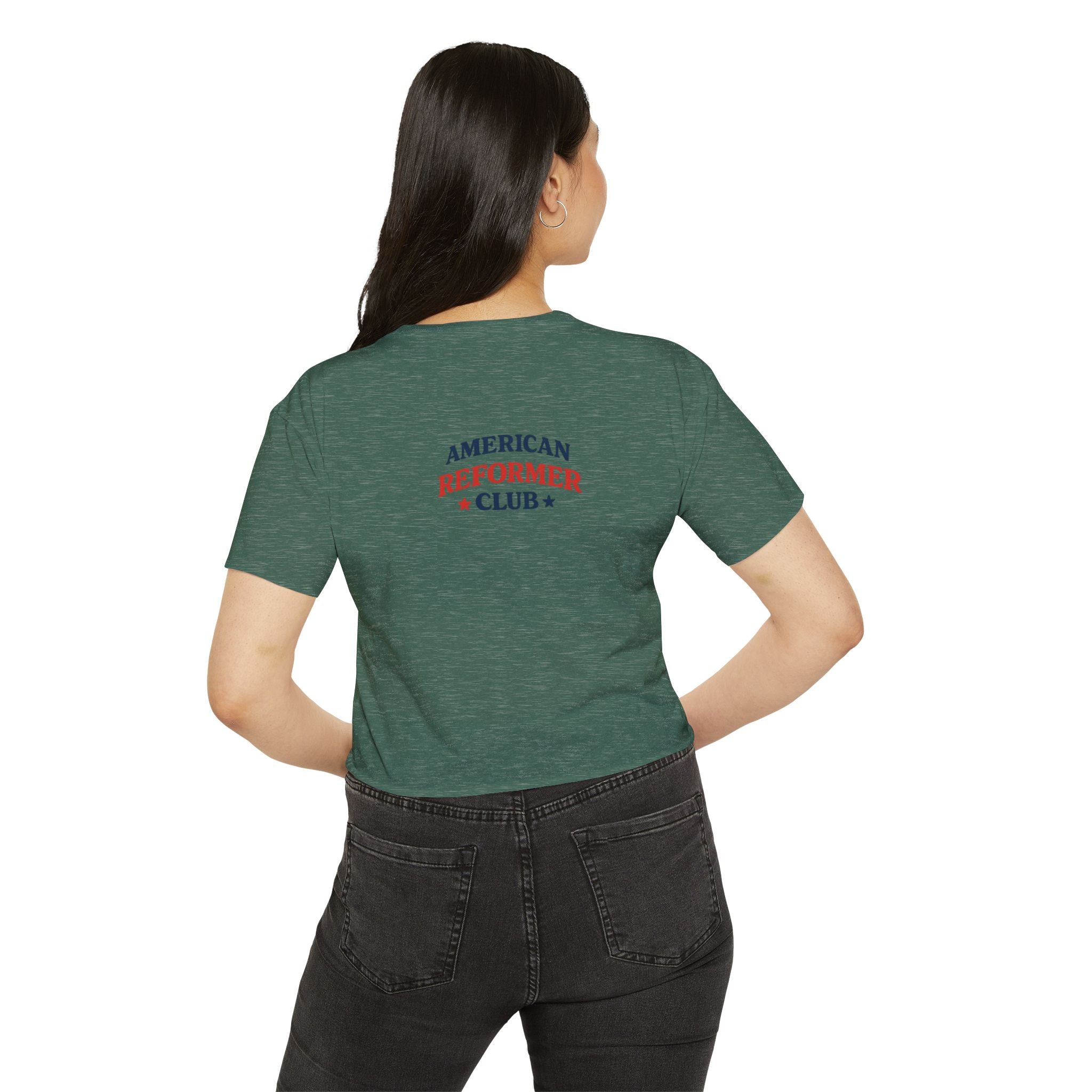 Red White & Reformer Crop Top | 4th of July Pilates Shirt | Patriotic Pilates Tee | Women’s Cropped Workout Shirt