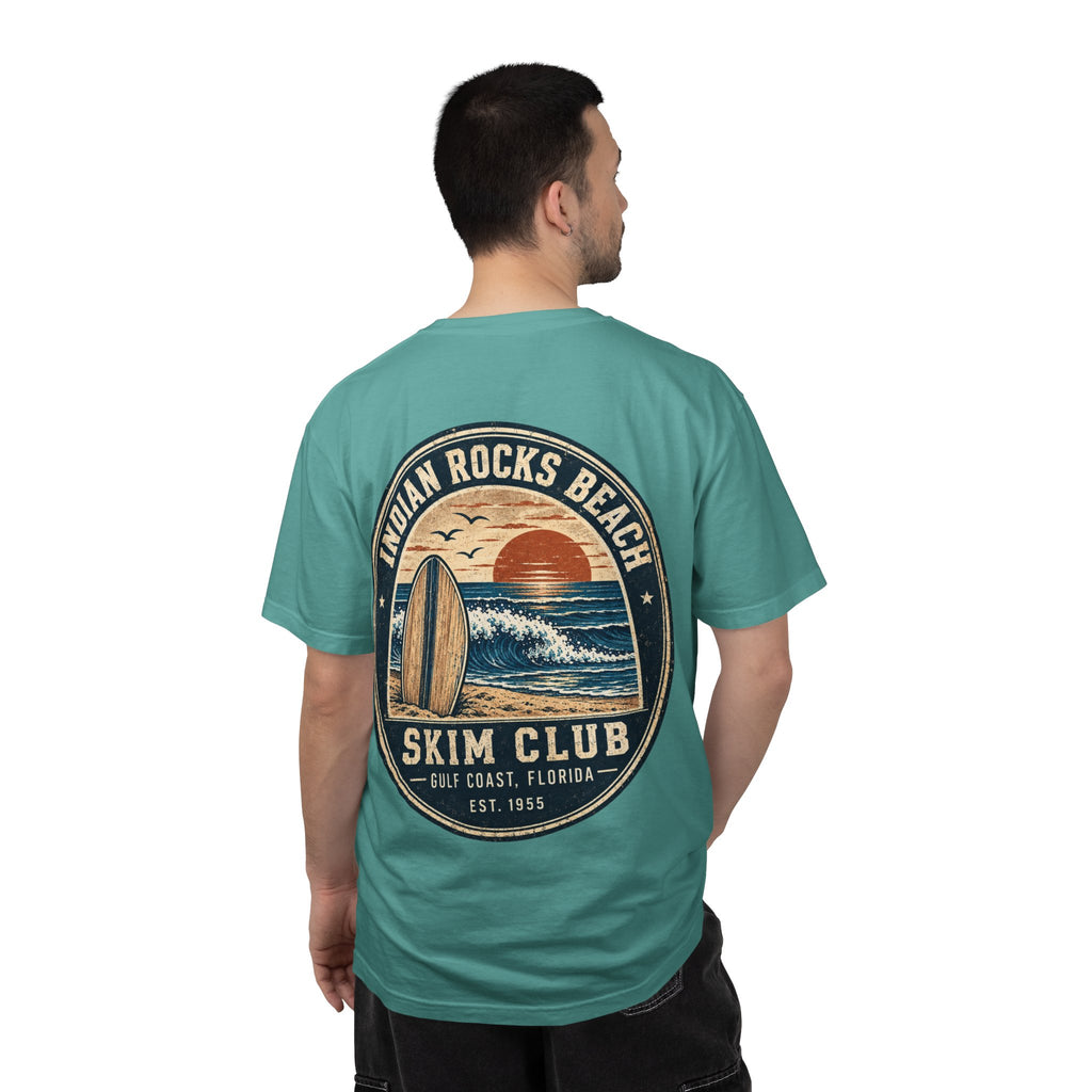 Indian Rocks Beach Skim Club T-Shirt — Retro Surf Sunset Tee