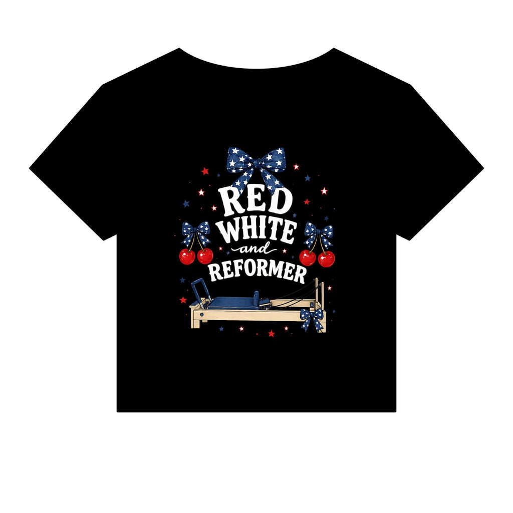 Red White and Reformer Patriotic Pilates Shirt | 4th of July Pilates Tee | American Workout Shirt | Pilates Instructor Gift