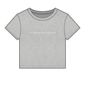 Libra Crop Tee — "i am both big dawg & baby girl" Micro Rib Women's Baby Tee