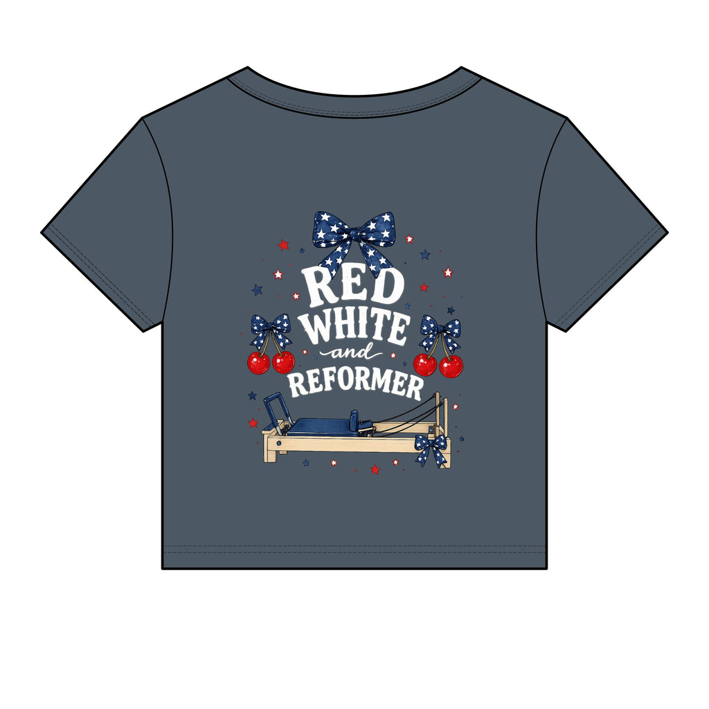 Red White and Reformer Patriotic Pilates Shirt | 4th of July Pilates Tee | American Workout Shirt | Pilates Instructor Gift