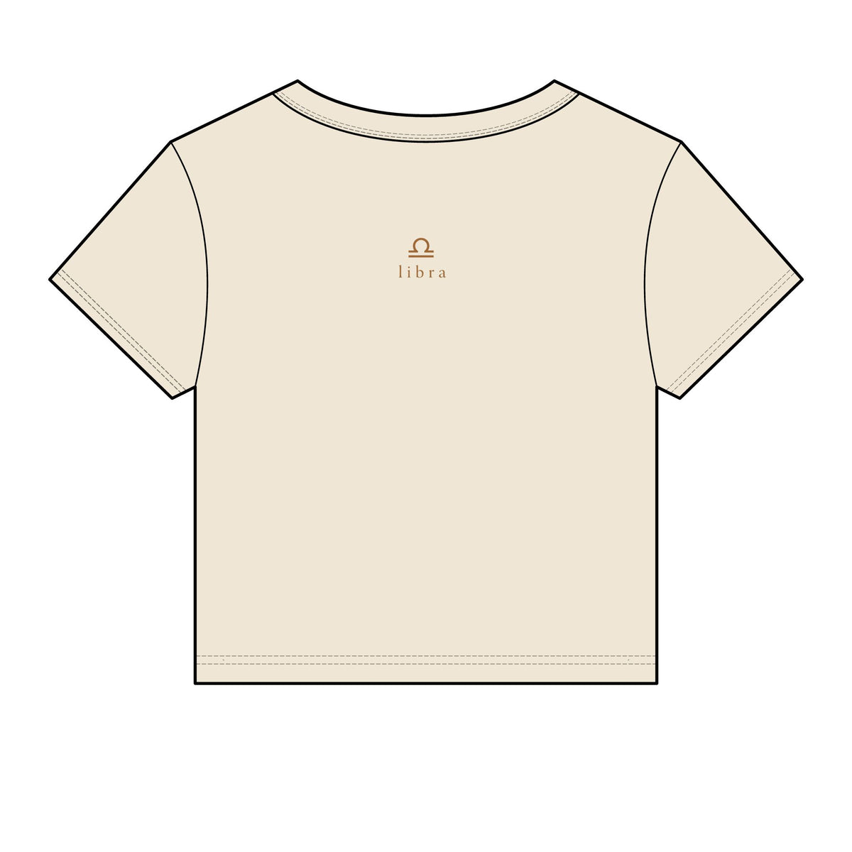 Libra Crop Tee — "i am both big dawg & baby girl" Micro Rib Women's Baby Tee