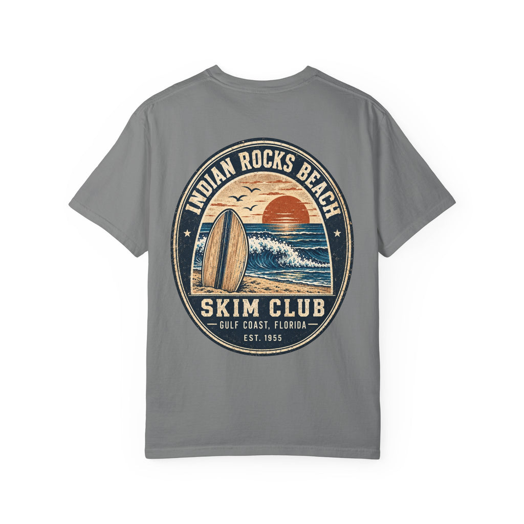 Indian Rocks Beach Skim Club T-Shirt — Retro Surf Sunset Tee
