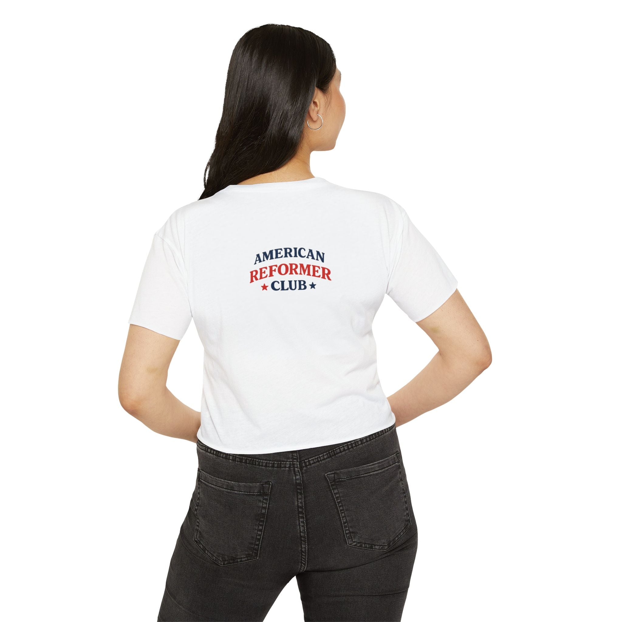 Red White & Reformer Crop Top | 4th of July Pilates Shirt | Patriotic Pilates Tee | Women’s Cropped Workout Shirt