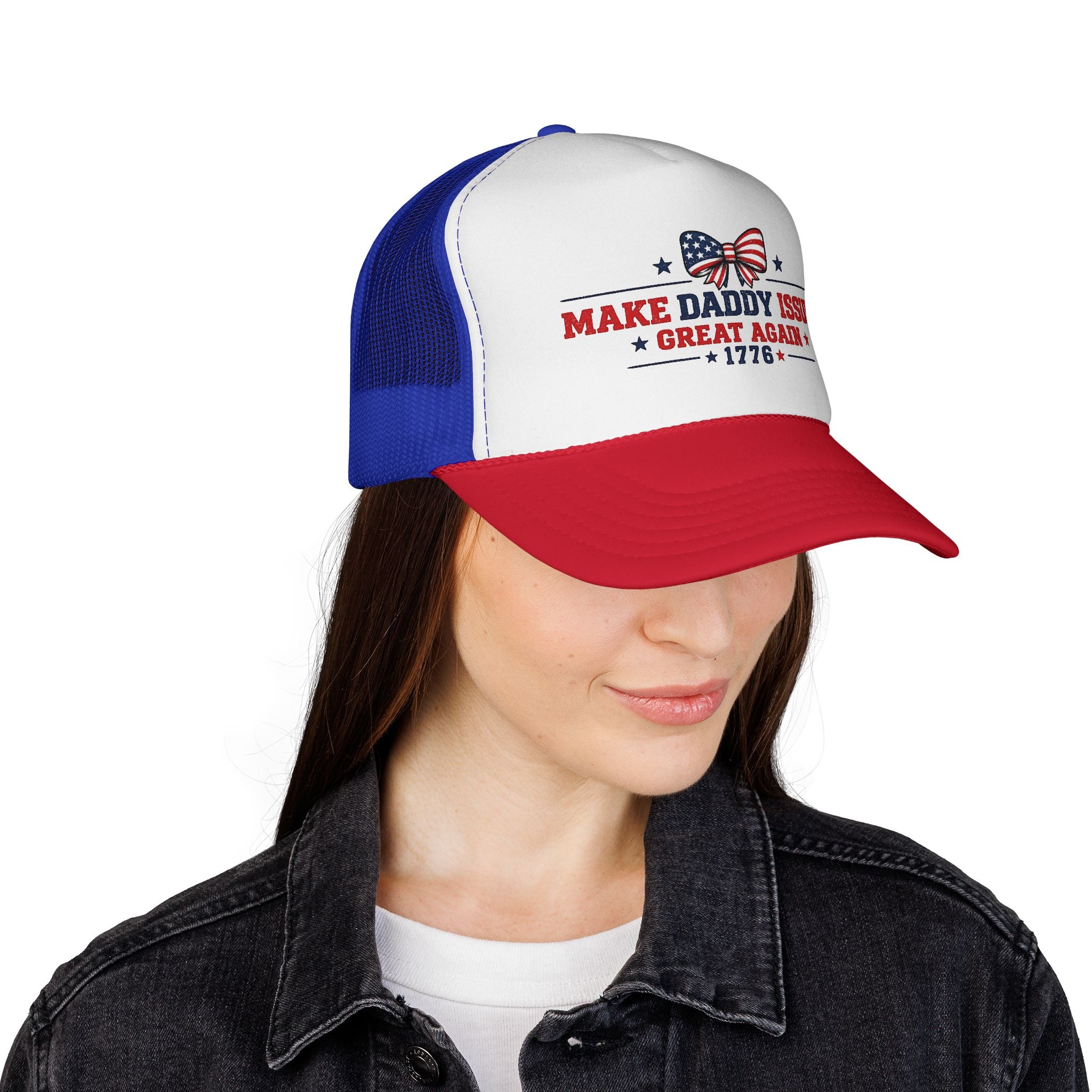 Trucker Cap - "Make Daddy Issues Great Again 1776" Patriotic Dad Hat