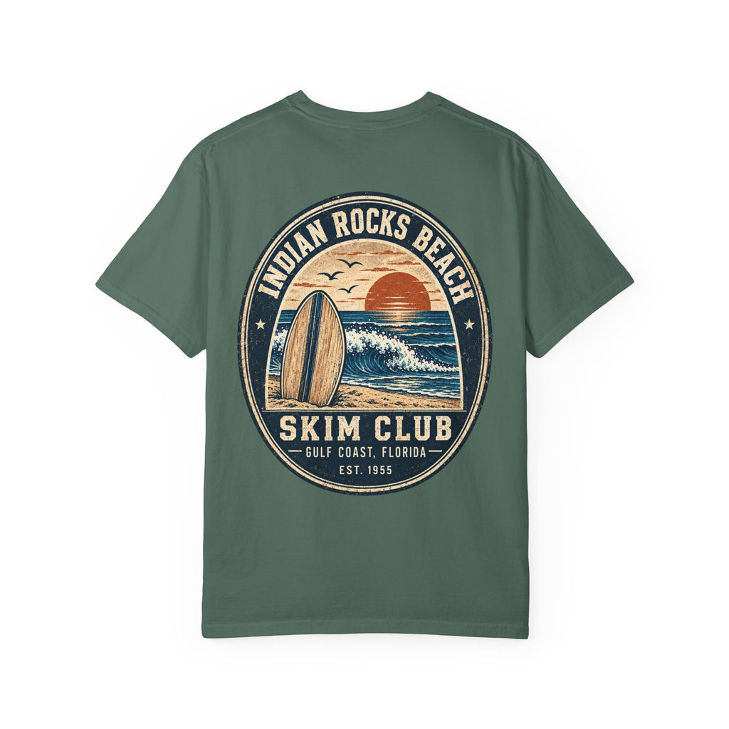 Indian Rocks Beach Skim Club T-Shirt — Retro Surf Sunset Tee