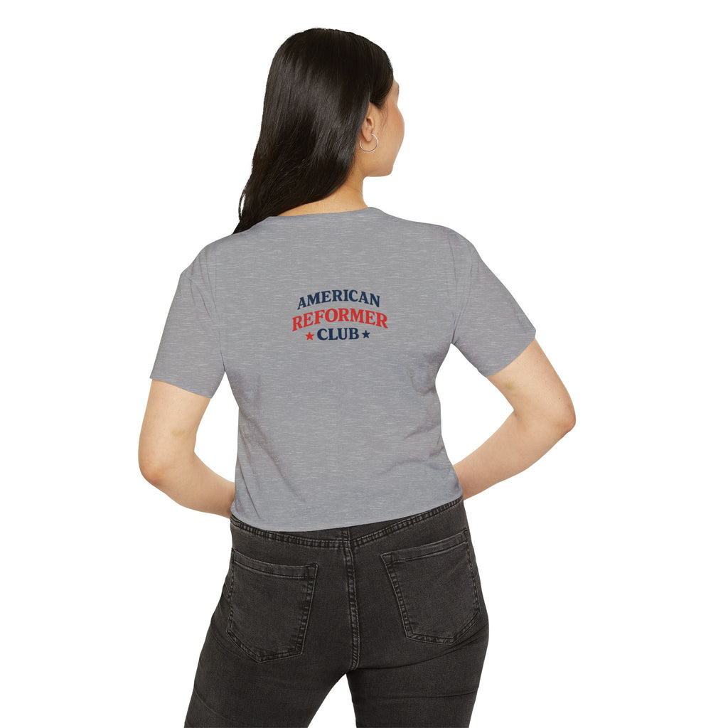 Red White & Reformer Crop Top | 4th of July Pilates Shirt | Patriotic Pilates Tee | Women’s Cropped Workout Shirt
