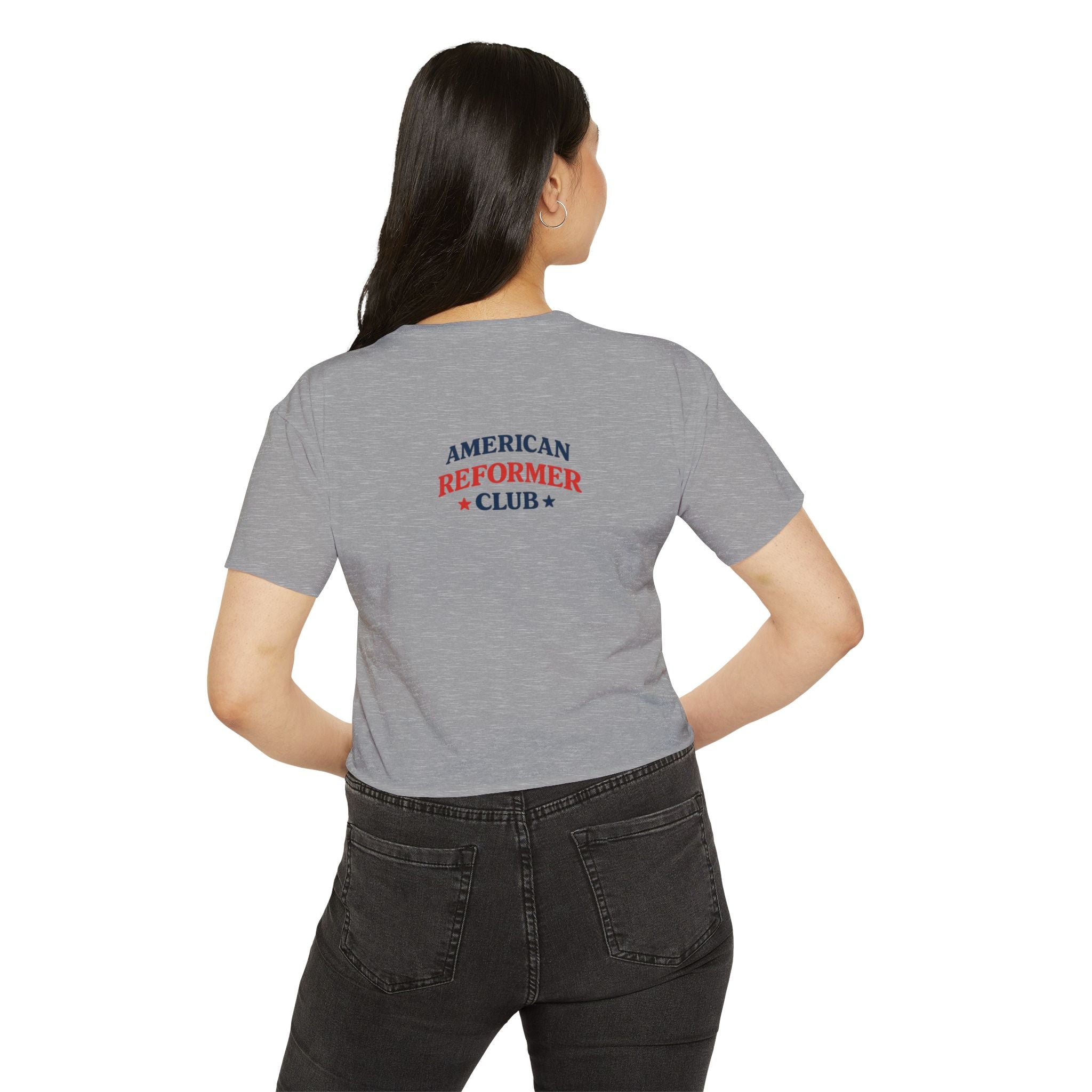 Red White & Reformer Crop Top | 4th of July Pilates Shirt | Patriotic Pilates Tee | Women’s Cropped Workout Shirt