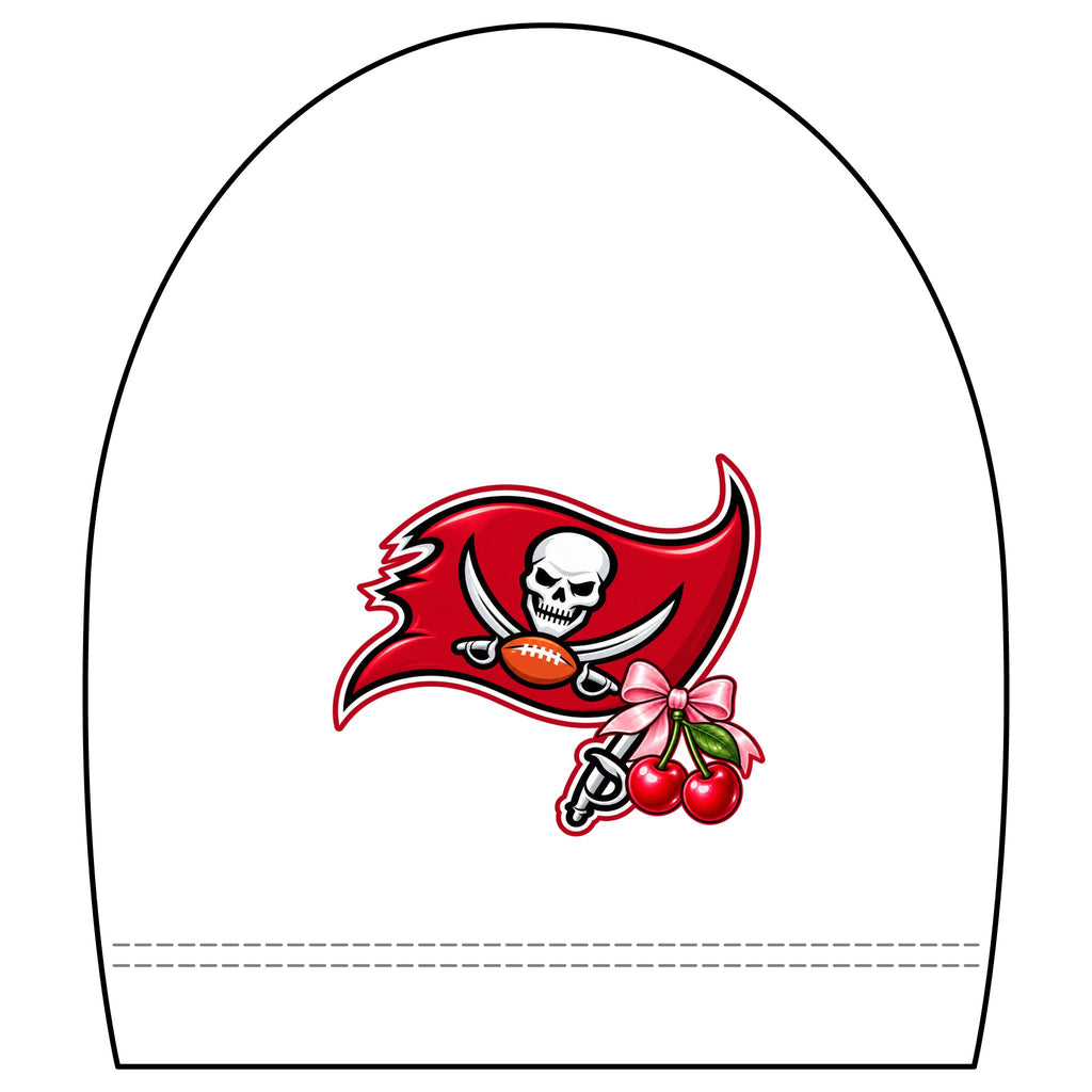 Cropped Football Shirt Baby Tee — "This Is My Football Shirt Baby" Cherry Varsity Design