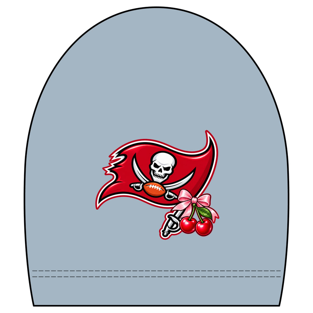 Cropped Football Shirt Baby Tee — "This Is My Football Shirt Baby" Cherry Varsity Design