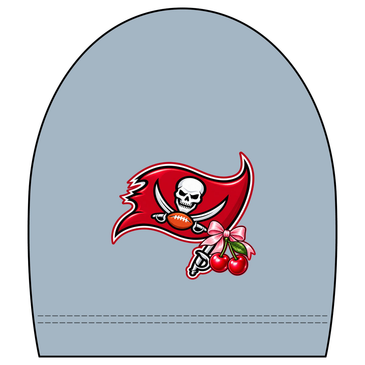 Cropped Football Shirt Baby Tee — "This Is My Football Shirt Baby" Cherry Varsity Design