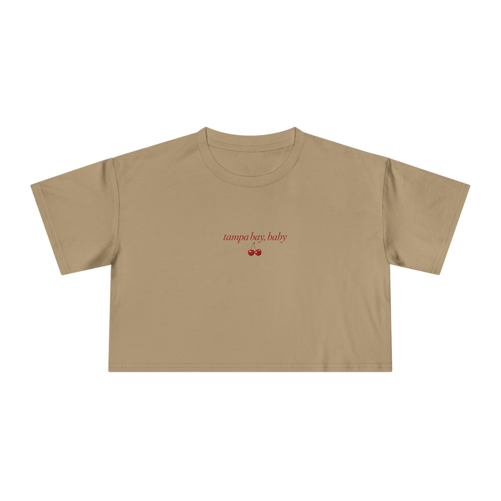 Sundays Are For The Girls Crop Tee — Feminine Football Game Day Top