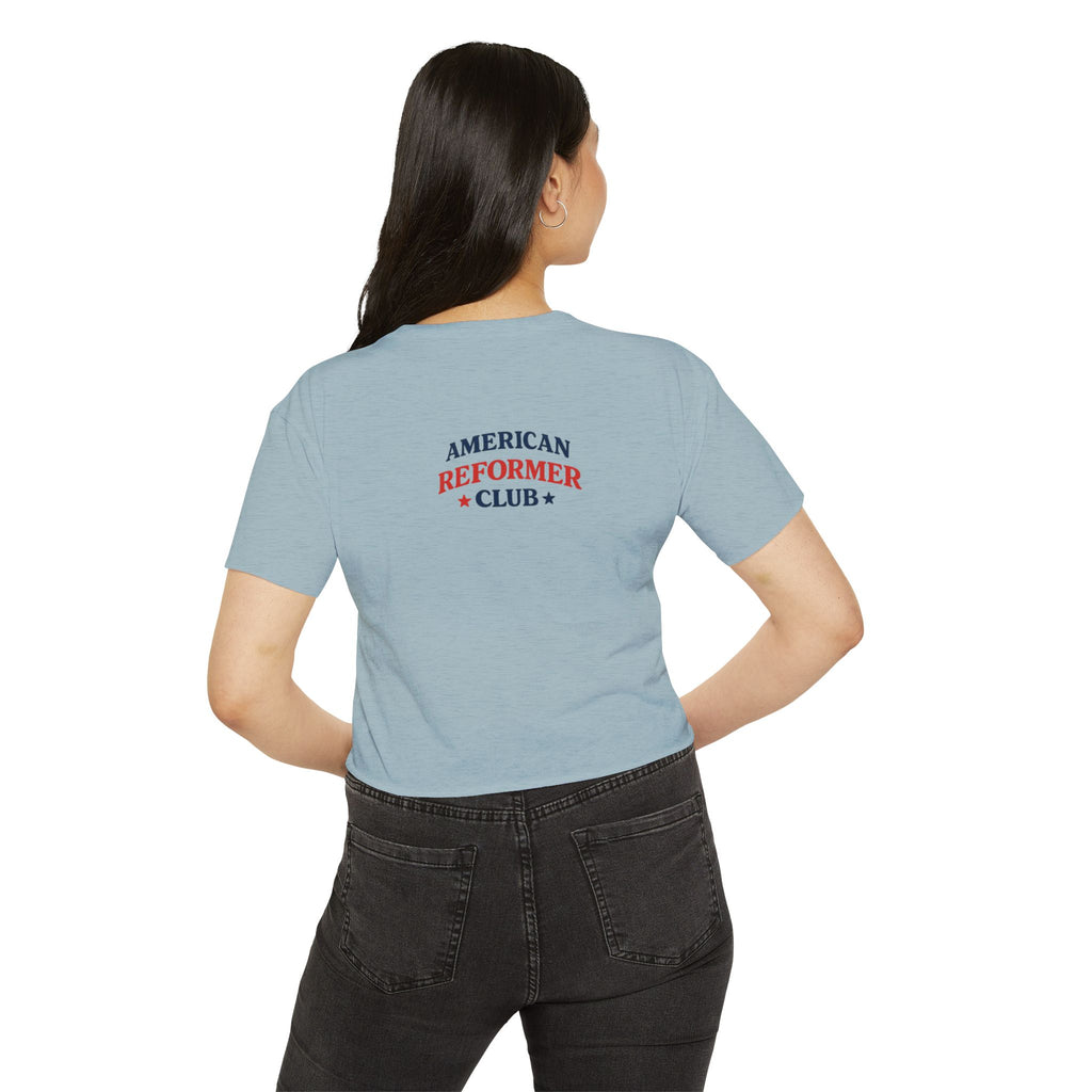 Red White & Reformer Crop Top | 4th of July Pilates Shirt | Patriotic Pilates Tee | Women’s Cropped Workout Shirt